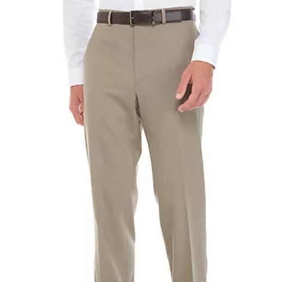 LAUREN RALPH LAUREN TAN ULTRAFLEX CLASSIC FIT WRINKLE RESISTANT PANTS SIZE 42x30 - Picture 1 of 11